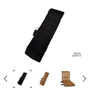 Black Heated Massage Seat Cushion with Remote Control